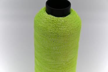 Glitzer Spule neon gelb